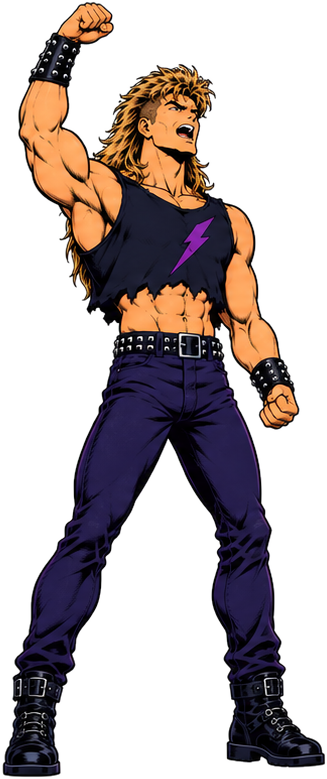 Mully with his fist in the air